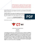 CT - REIT - Prospectus - Supplement (September 12 2019) (FR)