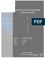 Latar Belakang Terjadinya Perang Dingin