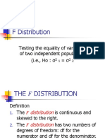 F Distribution