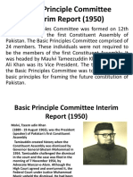 Basic Principle Committee Interim Report 1950