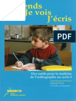 SCEREN - J'entends Je Vois J'écris Ce1 2007 PDF