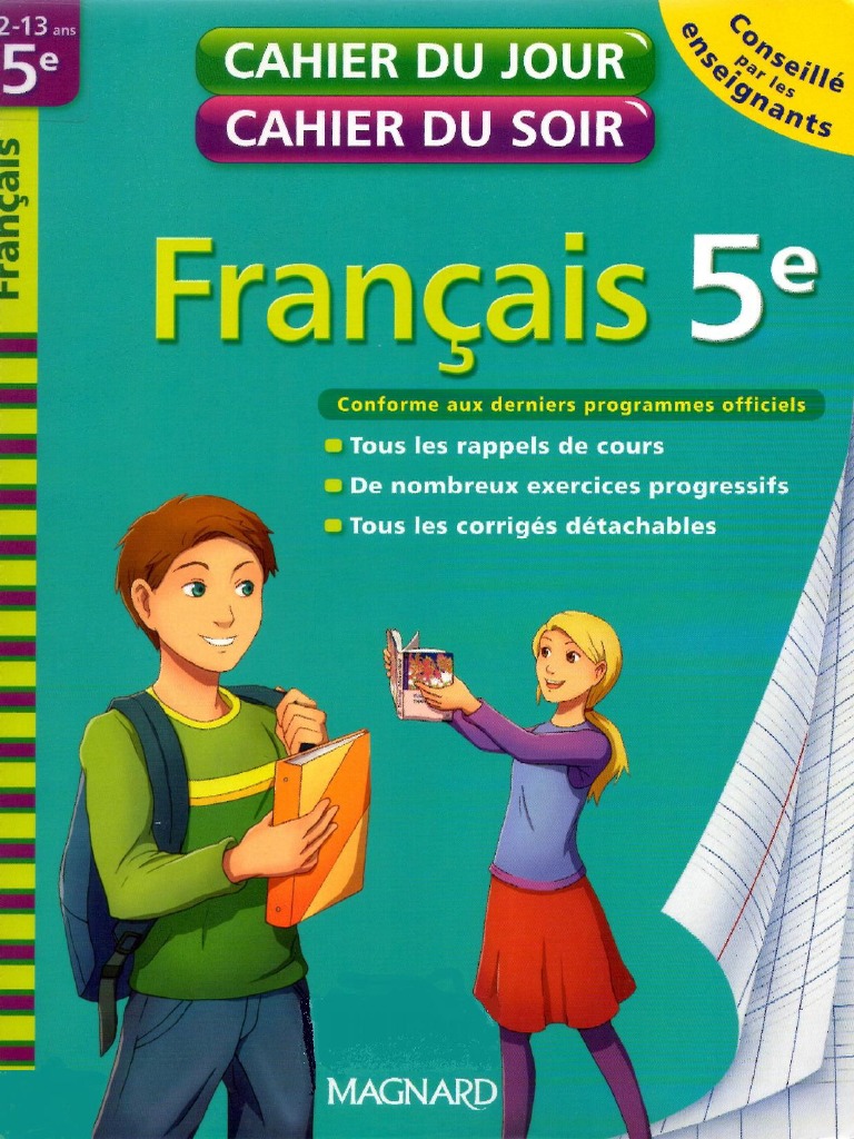 Cahier Du Jour Cahier Du Soir Magnard Randanne F Cahier Du Jour Cahier Du Soir Francais 5e PDF | PDF