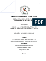 Los Hábitos de Higiene en El Estudiante y Su Desarrollo Mediante La Aplicacion de Instructivo PDF