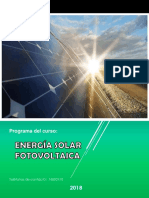 Programa de Curso ENERGIA SOLAR (Corto) PDF