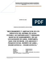 Mejora servicios agua Laria