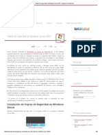 Copias de Seguridad en Windows Server 2008