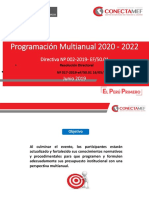 Programacion Multianual Presupuesto 2020-2022