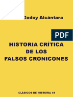 Historia Crítica de Los Falsos Cronicones - José Godoy Alcántara