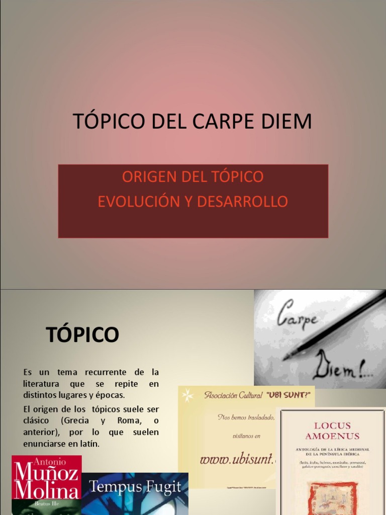 Carpe Diem | PDF | Horacio | Barroco
