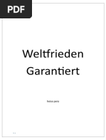 Weltfrieden Garantiert Mein Buch