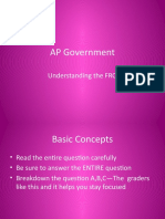 AP Government: Understanding The FRQ