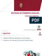 Charla de 5min - Botiquin de Primeros Auxilios