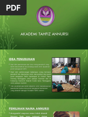 Slaid Akademi Tahfiz Annursi Pdf