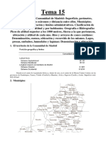 Tema 15. Territorio de la CM.