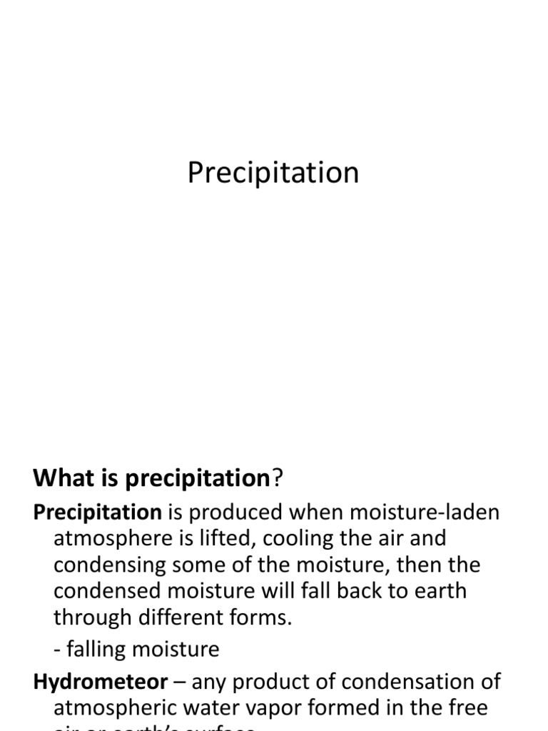 Understanding Precipitation Types | PDF | Precipitation | Ice