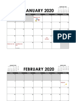 Combine Calendar 2020