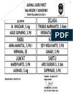 Jadwal Piket