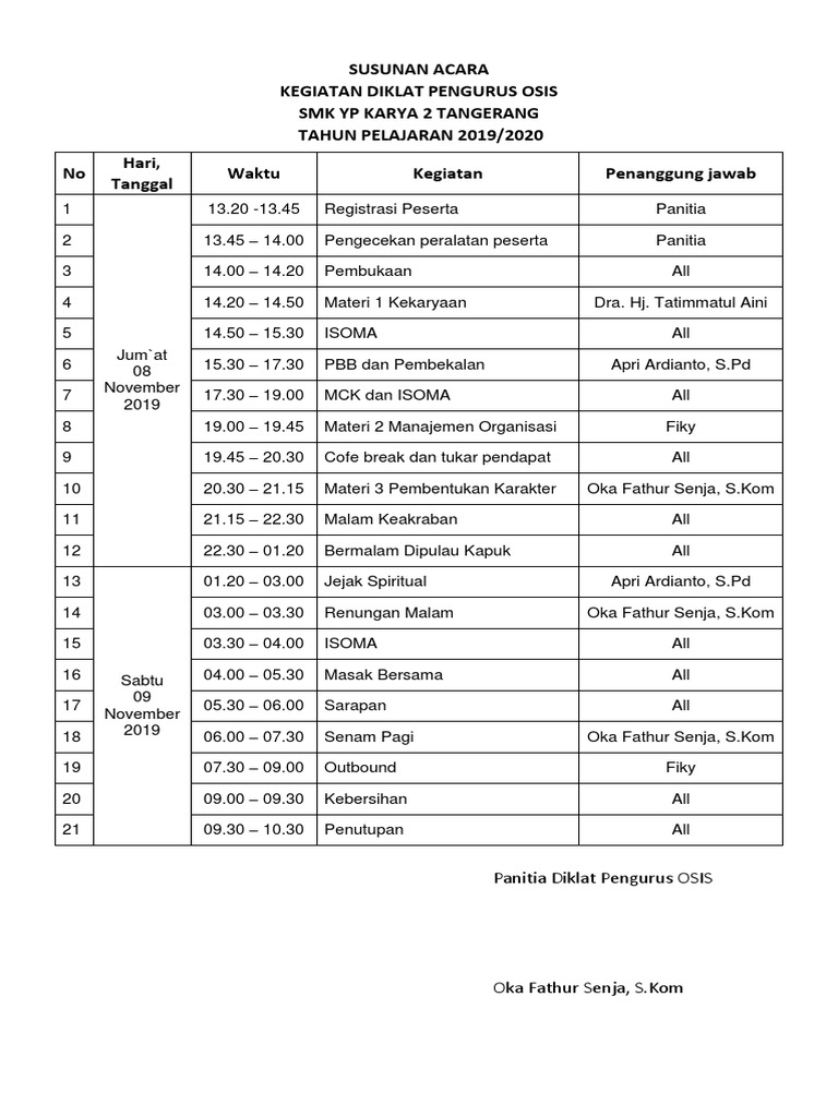 SUSUNAN ACARA Makrab | PDF