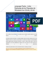 Windows 8 Paquetes de Idioma para Windows 8