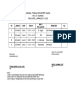 Jadwal Pemadatan Materi Un