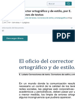 El oficio del corrector ortográfico y de estilo, por E. Lobato Correcciones de textos | Edición de c