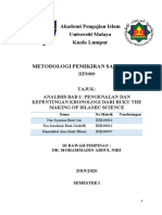 Pengenalan Dan Kepentingan Kronologi Dari Buku The Making of Islamic Science