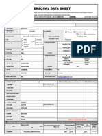 Personal Data sheet-BLANK