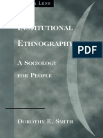 (Dorothy E. Smith) Institutional Ethnography A So (B-Ok - Xyz) PDF