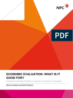 Economic Analysis - What Is It Good For1