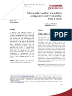 Vanoni (2017) Marca País Ecuador, Comparado Con Colombia y Perú
