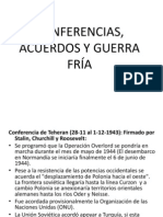 Conferencias Acuerdos y Guerra Fria