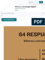 64 respuestas. Editores y estrategia digital | Publicación | Blog