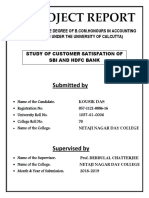 Customer Satisfaction Study of SBI and HDFC Bank