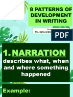 8 Patterns of Development in Writing