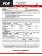 Unified Business Permit Application Form