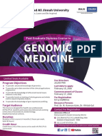 Genomic Medicine Course Feb 2020 A4 Flyer PDF