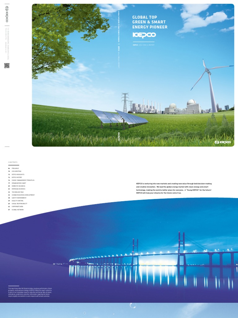 1.KEPCO Annual Report PDF Electric Power Transmission Electrical