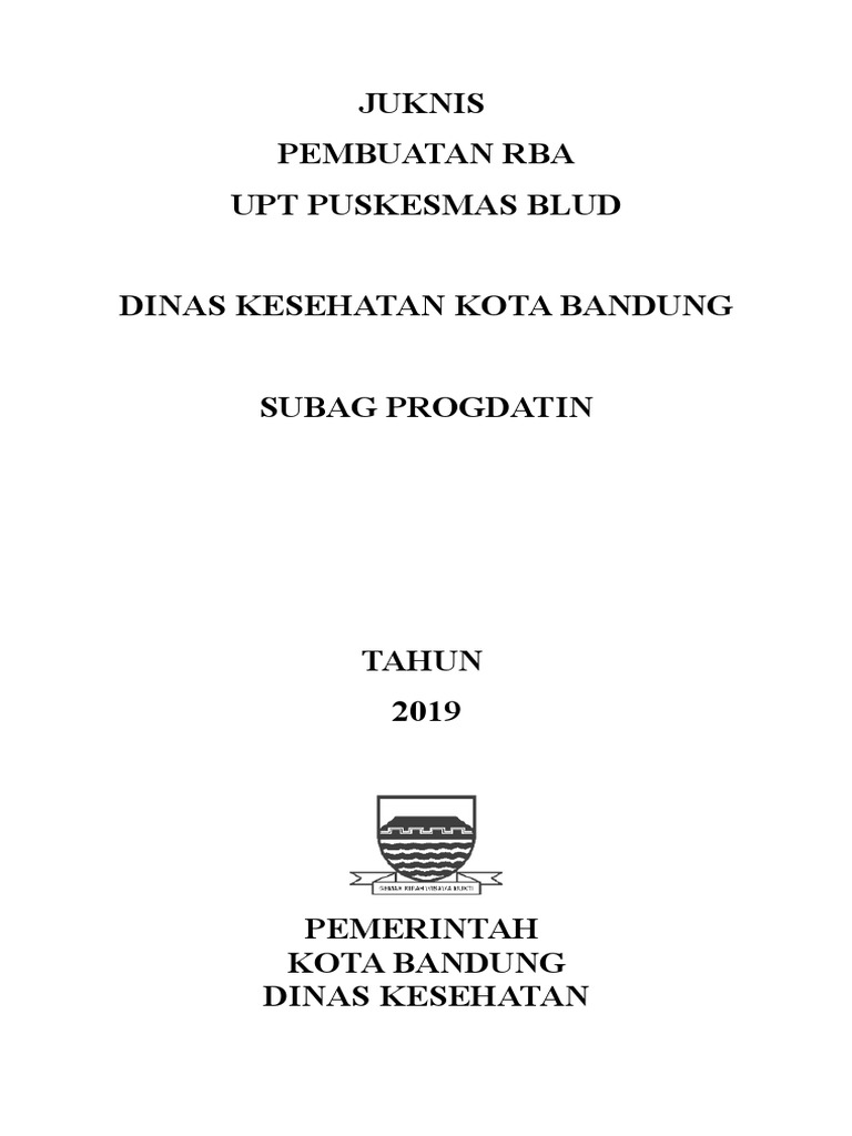 RBA Puskesmas Sukagalih 2019 Bandung | PDF