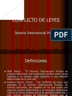 CONFLICTO DE LEYES