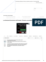Los Sectores Económicos Del Ecuador - Primarios, Secundarios y Terciarios - Foros Ecuador 2020