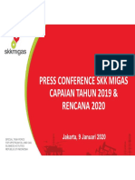 SKK Migas Pencapaian 2019 Dan Rencana 2020 PDF