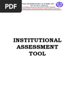 INSTITUTIONAL ASSESSMENT TOOLS (AutoRecovered)