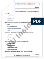 PSY101 Mid Term Past Paper 1 PDF