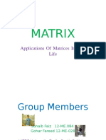 Applications of Matrices in Real Life PDF