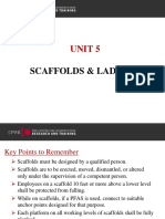 UNIT 5 Scaffolds and Ladders