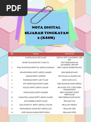 Nota Sejarah Ting 2 Pdf