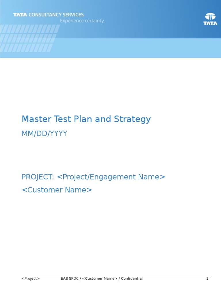 EAS SFDC Master Test Plan and Strategy v1.0 | PDF | Software Testing ...