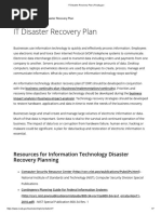 IT Disaster Recovery Plan - Ready - Gov