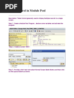 Table Control in Module Pool