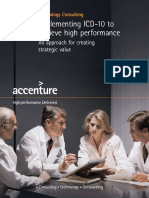 Acccenture Implementing ICD10 To Achieve High Performance